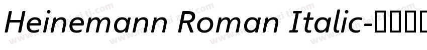 Heinemann Roman Italic字体转换